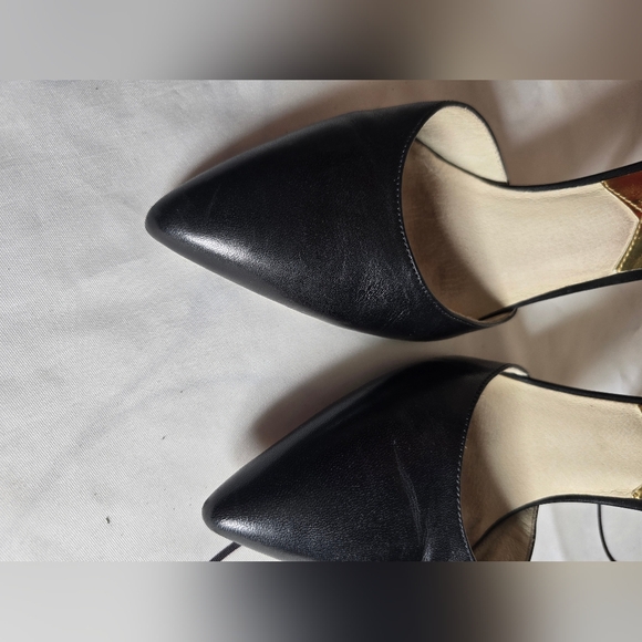 🔥EUC MICHAEL KORS LEATHER GIULIANA MID ANKLE STRAP PUMPS - Picture 13 of 16